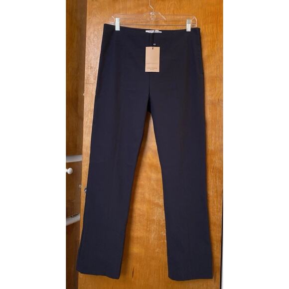 NWT M.M. Lafleur Foster Cigarette Pants Dark Navy Straight Powerstretch Sz 12 - Picture 2 of 8